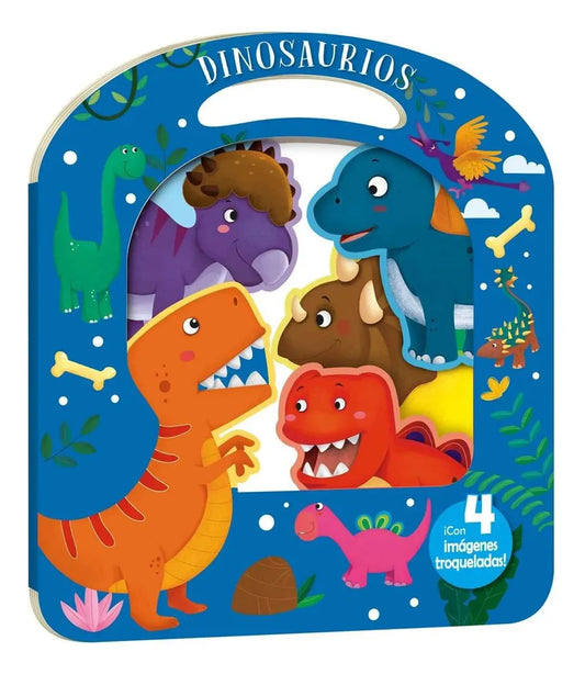 Libro Dinosaurios 4 Imágenes Troqueladas