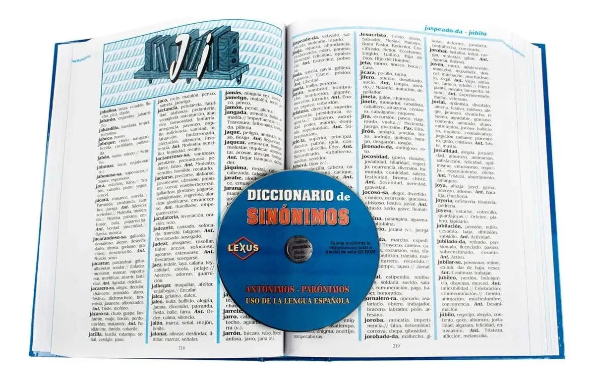 Diccionario De Sinonimos Antonimos Y Paronimos 1 Tomo + Cd