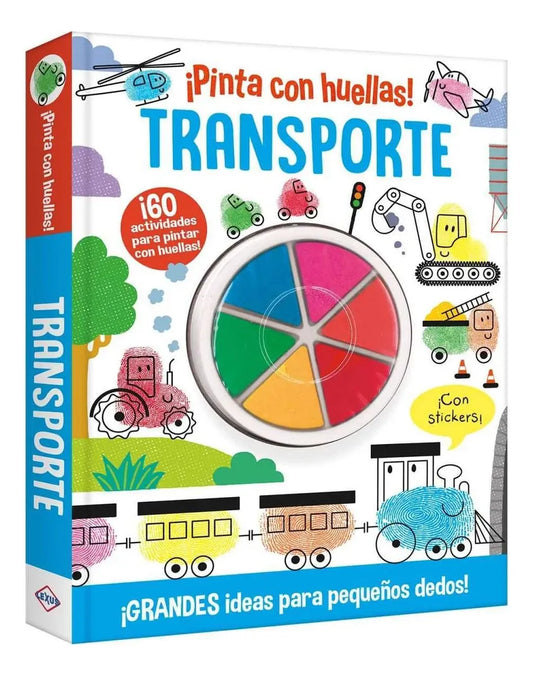 Libro Transporte Pinta Con Huellas