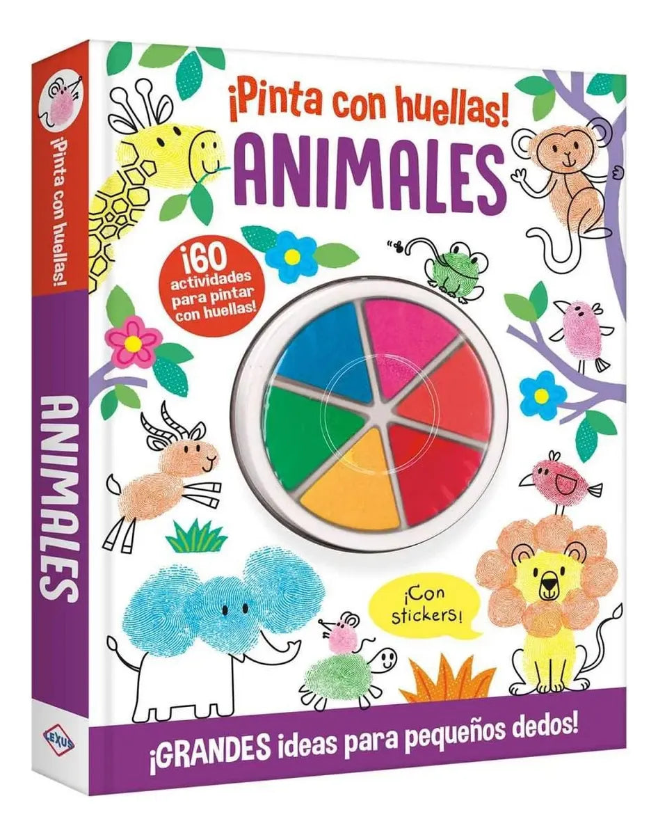 Libro Animales Pinta Con Huellas