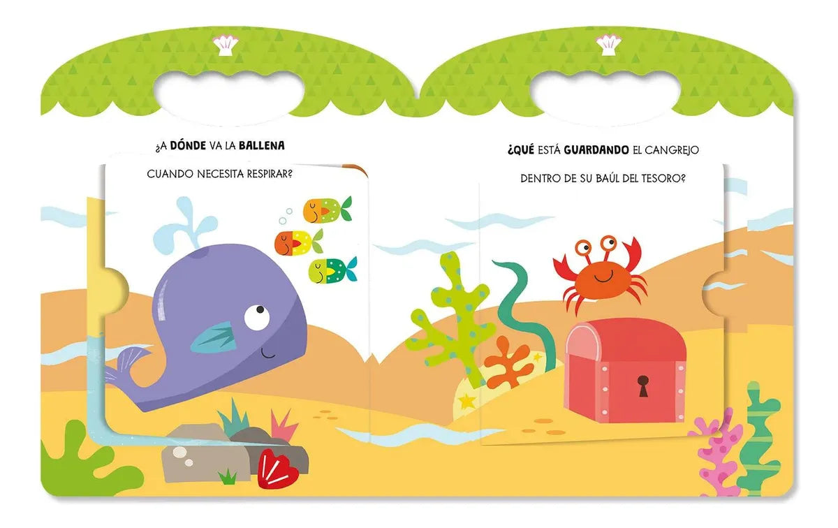 Libro Sorpresas En El Mar Con Divertidas Pestañas