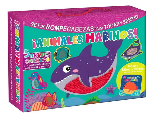 Libro Animales Marinos Rompecabezas Para Tocar Y Sentir