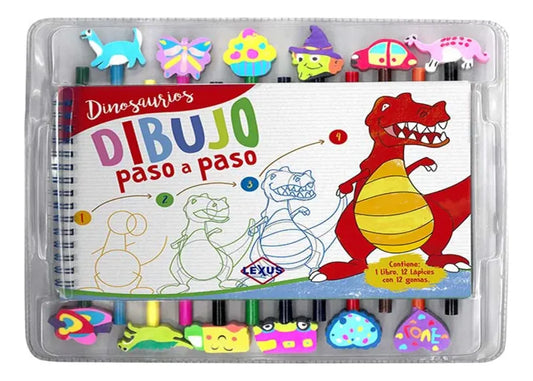 Libro Dinosaurios Dibujo Paso A Paso