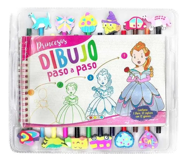 Libro Dibujo Paso A Paso: Princesas