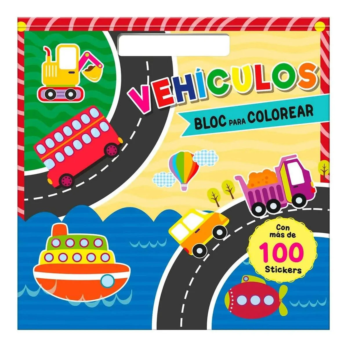 Libro Vehículos Bloc Para Colorear