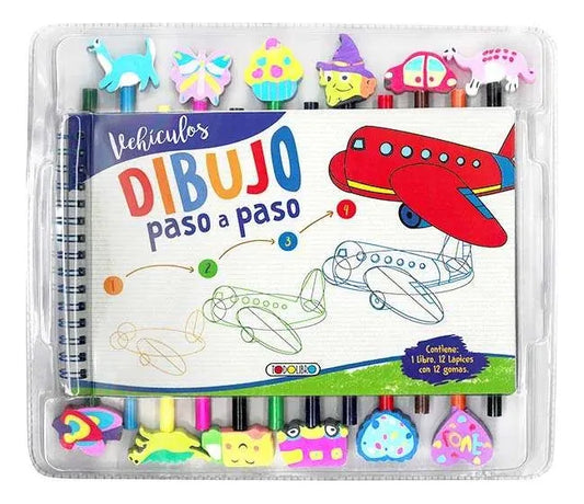 Libro Dibujo Paso A Paso: Vehículos