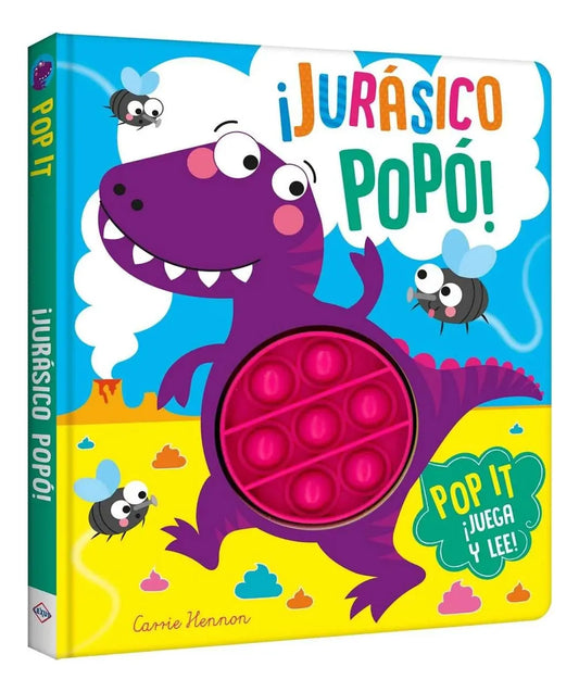 Libro ¡jurásico Popó! Pop It