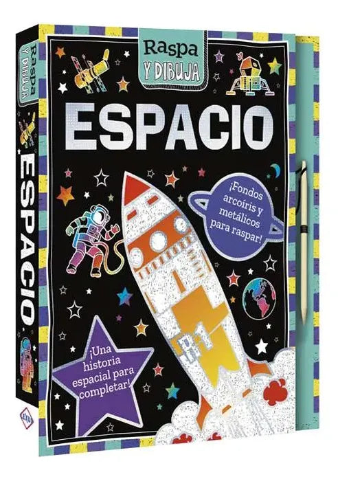 Libro Espacio Colección Raspa Y Dibuja