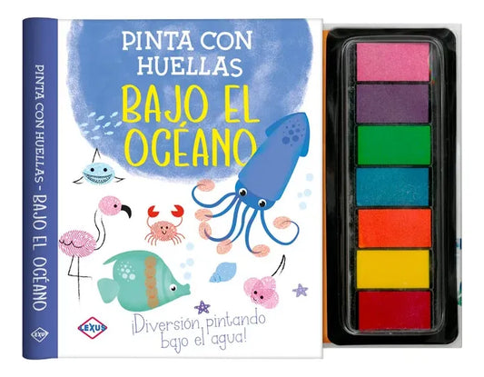 Libro Pinta Con Huellas Bajo El Océano
