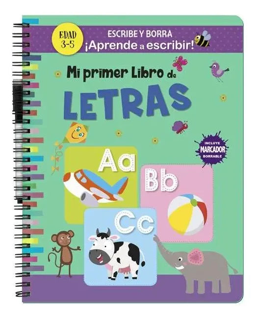 Libro Escribe Y Borra Mi Primer Libro De Letras