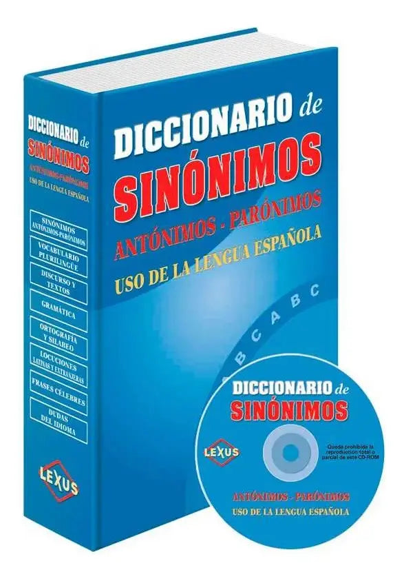 Diccionario De Sinonimos Antonimos Y Paronimos 1 Tomo + Cd
