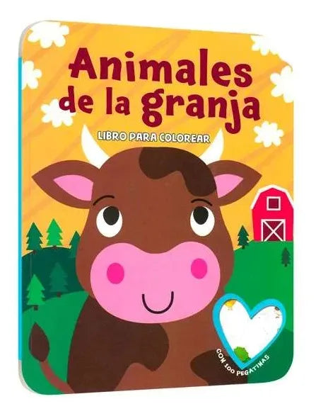 Libro Animales De La Granja Para Colorear