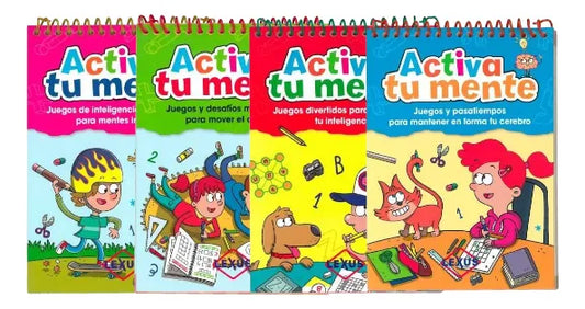 Colección Activa Tu Mente Juegos Y Desafíos Para Niños