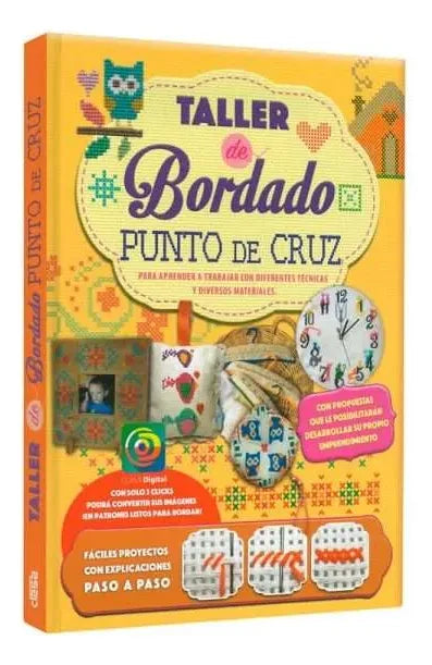 Libro Taller De Bordado Punto De Cruz