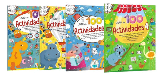 Colección 100 Actividades (tomos 4) Retos Para Aprender