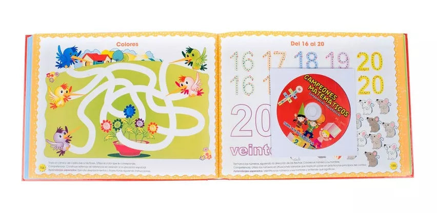 Libro Campeones Matemáticos - Nivel Preescolar