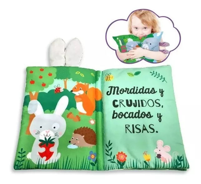 Libro Tela Hora De Almuerzo Con Conejito