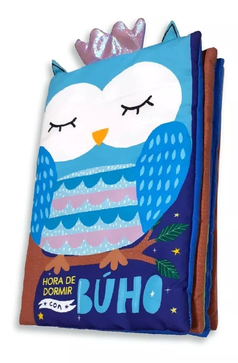 Libro De Tela Hora De Dormir Con Buho