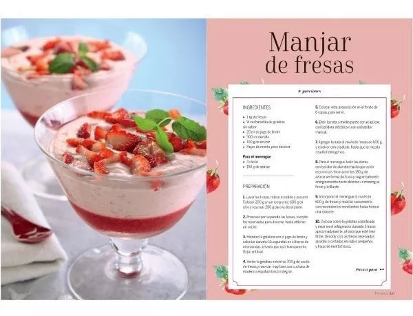 Libro recetas gelatinas postres
