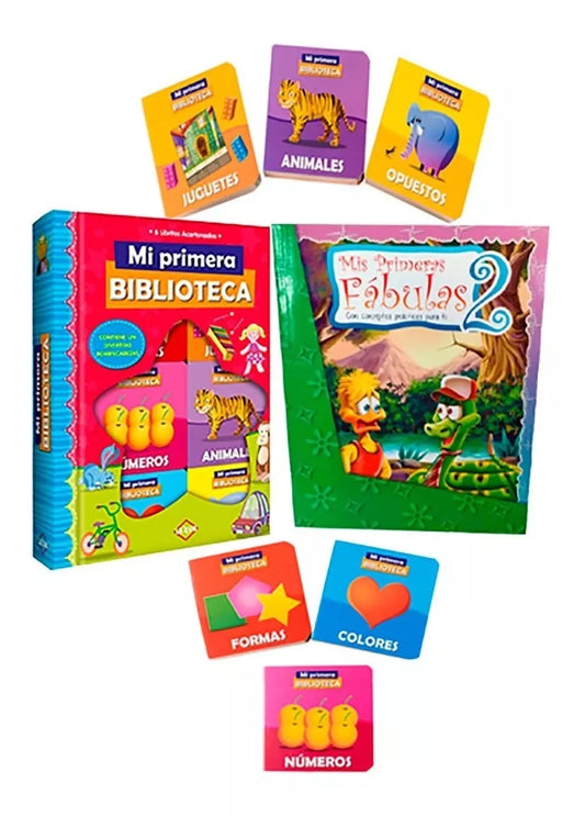 Mi Primera Biblioteca 6 Libritos y más de 20 fábulas