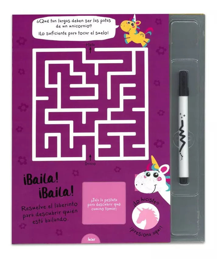 Libro De Unicornios Y Laberintos + Plumón