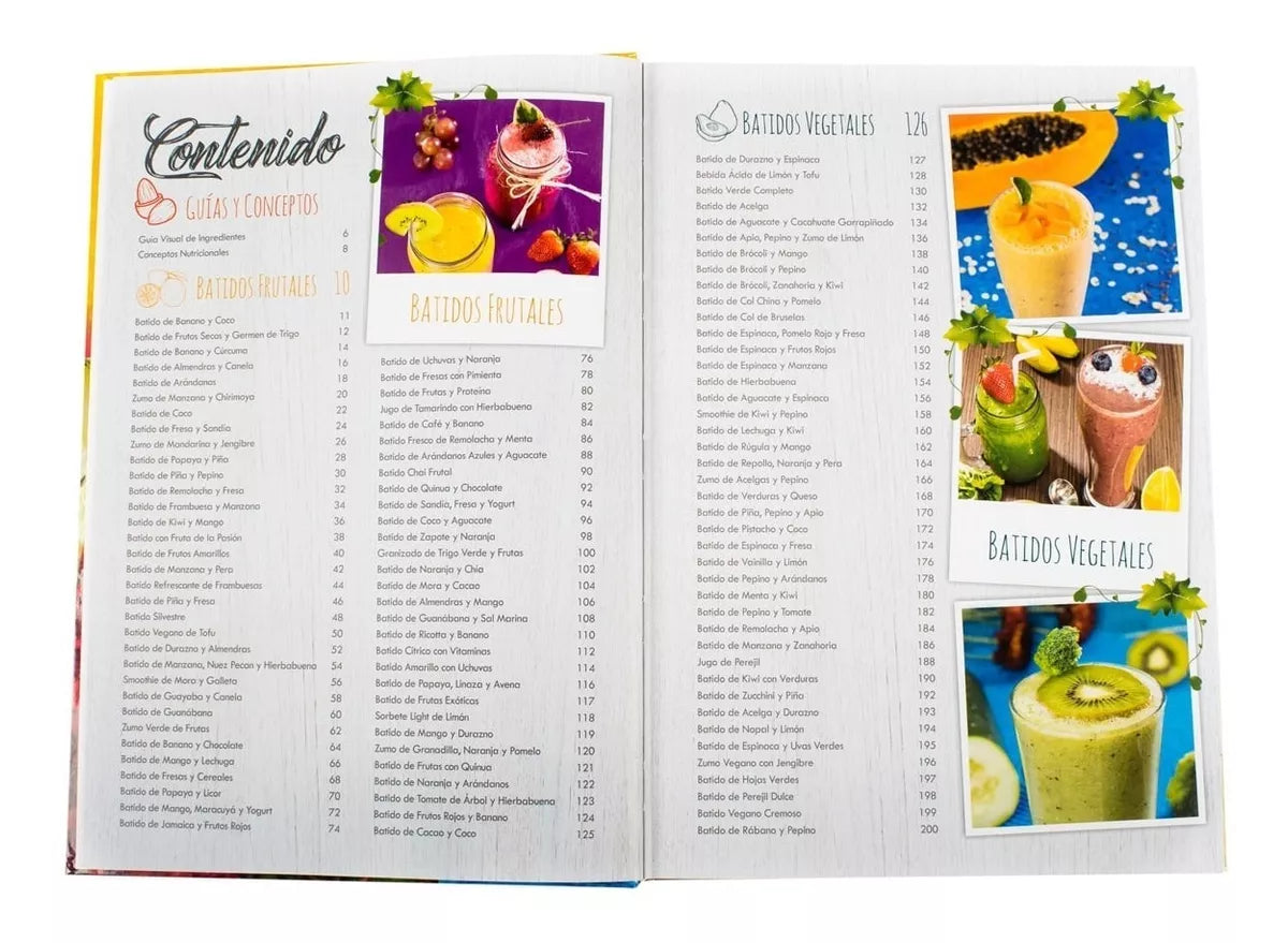 Libro Jugos y Batidos Saludables