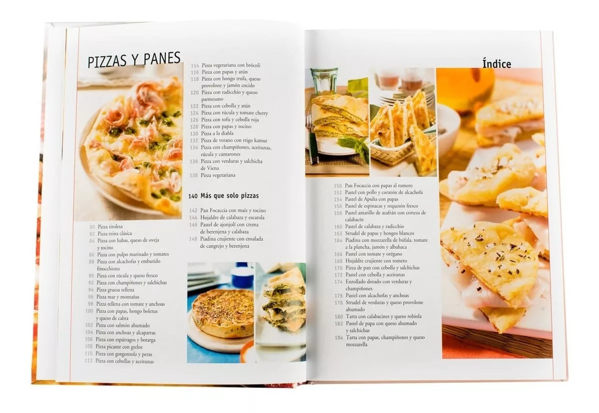 Libro Pizzas y Panes ideas para pizzas piadinas y panes
