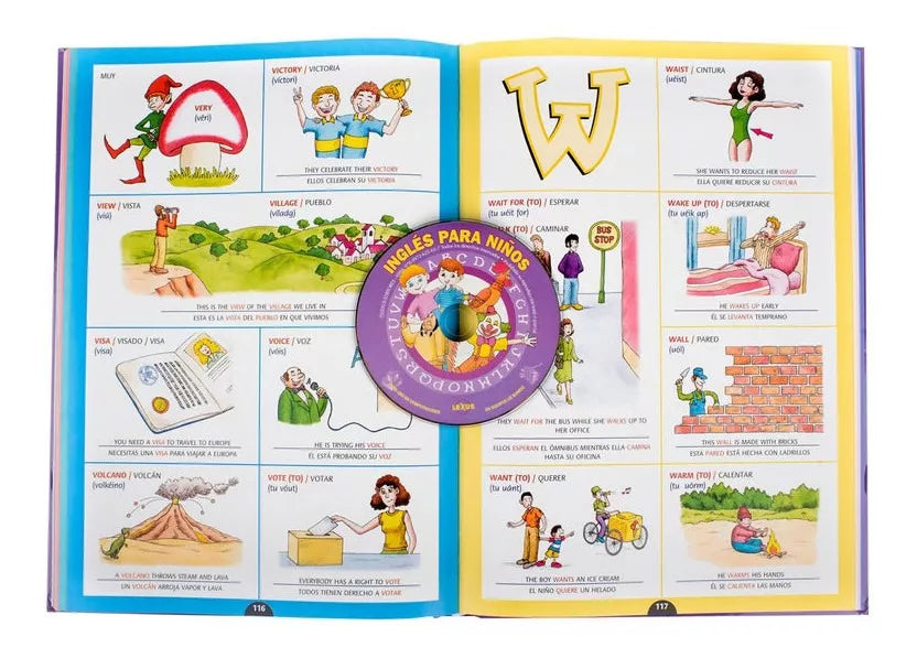 Libro Inglés Para Los Niños 1 Tomo +1 Cd- Lexus