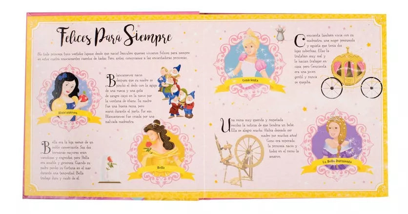 Libro Princesas increíbles escenarios 3D