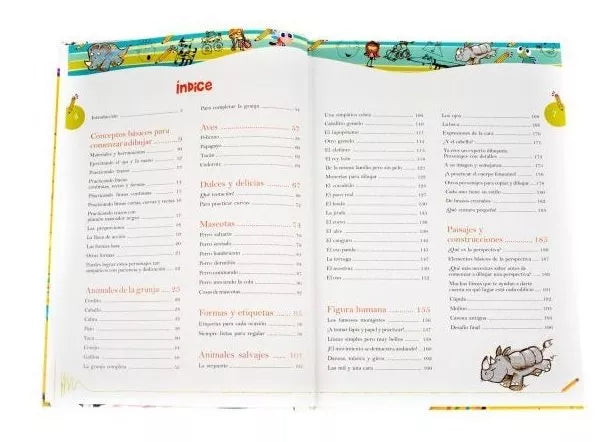Libro aprender a dibujar para niños 100 Ideas