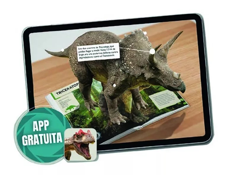 Libro enciclopedia Dinosaurios realidad aumentada