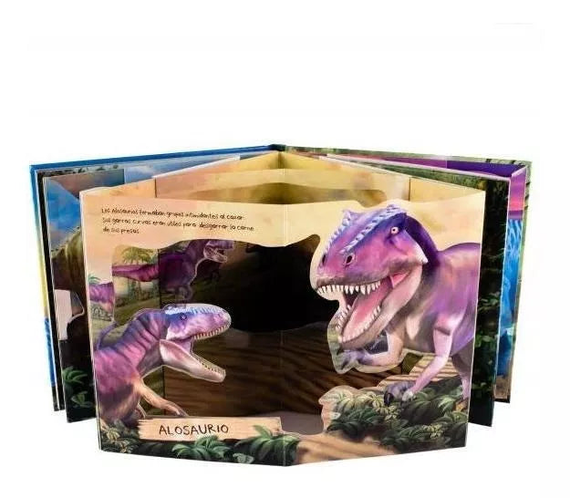 LIBRO DINOSAURIOS INCREÍBLES ¡ROAR! ESCENARIOS 3D