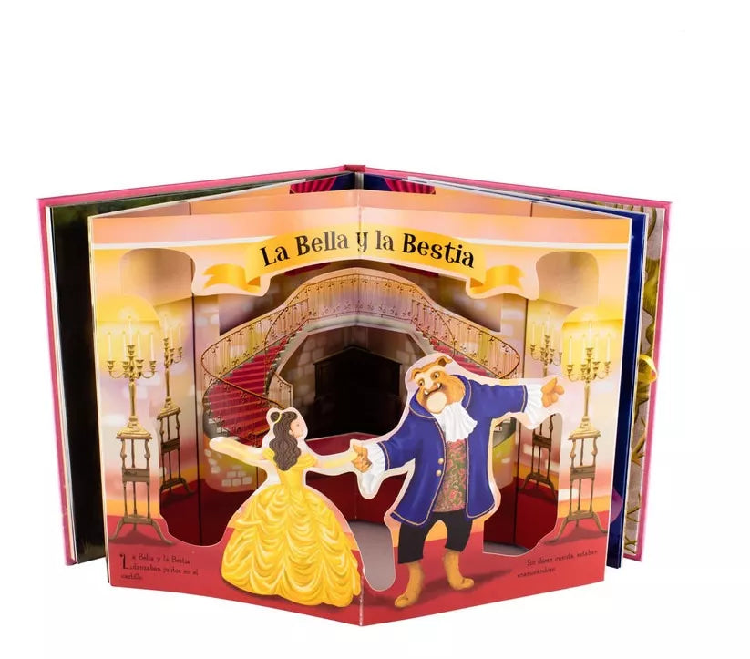 Libro Princesas increíbles escenarios 3D