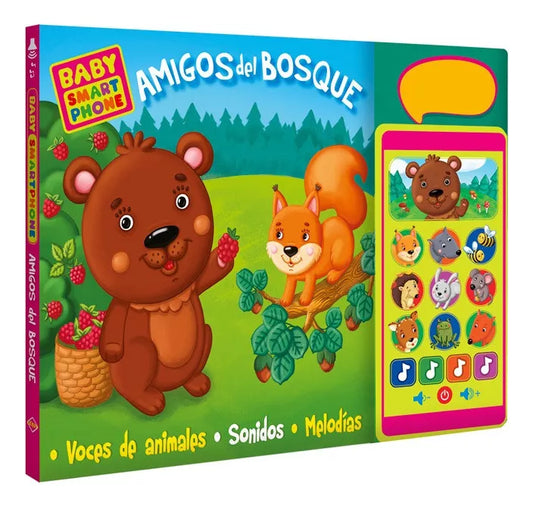 Libro Amigos del Bosque Baby Smartphone Con Sonido
