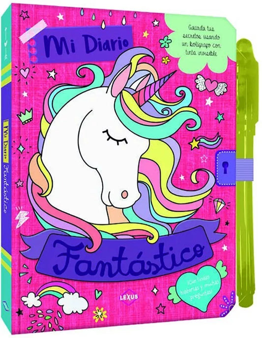 Libro Mi Diario fantástico con Bolígrafo mágico
