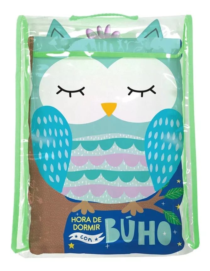 Libro De Tela Hora De Dormir Con Buho