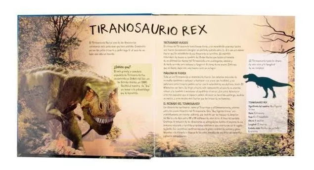 LIBRO DINOSAURIOS INCREÍBLES ¡ROAR! ESCENARIOS 3D