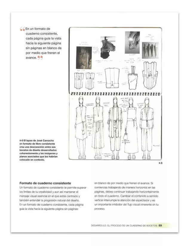 Libro diseño de moda cuaderno de bocetos