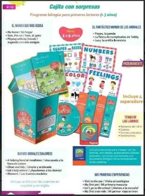Libro Cajita Con Sorpresas Programa Bilingüe