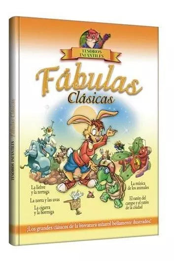 Fábulas clásicas tesoros infantiles verde