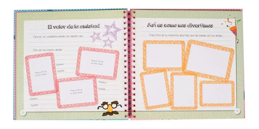 Libro de Recuerdos actividades + adhesivos