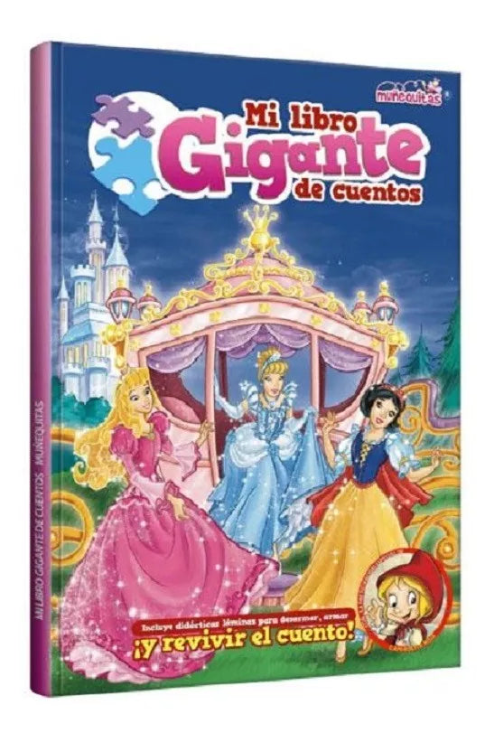 Libro Gigante De Cuentos Rompecabezas Muñequitas