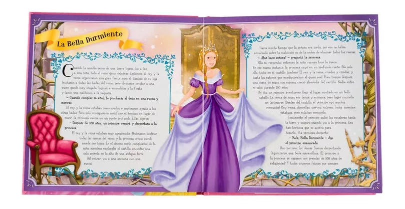Libro Princesas increíbles escenarios 3D