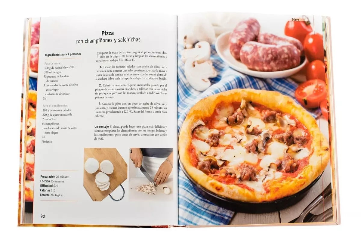 Libro Pizzas y Panes ideas para pizzas piadinas y panes