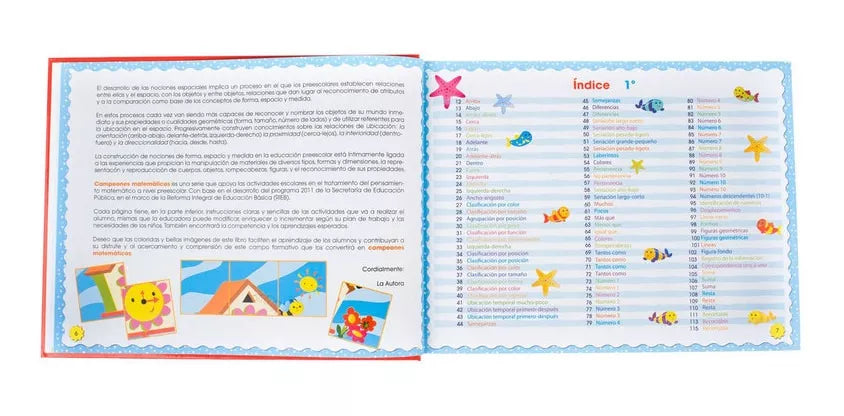 Libro Campeones Matemáticos - Nivel Preescolar