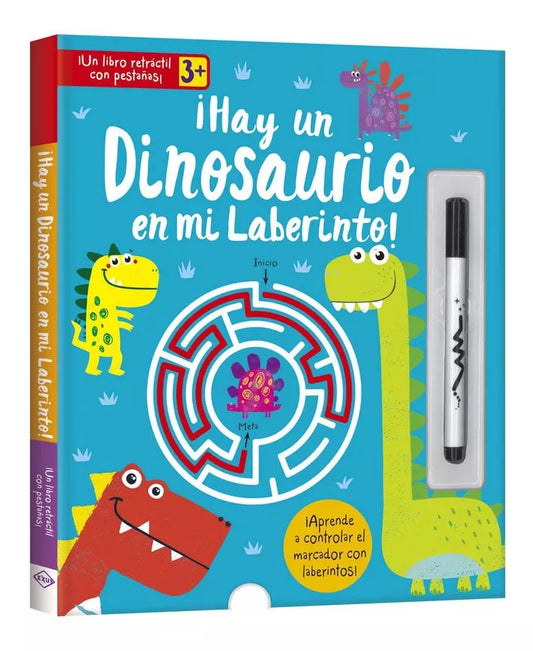 Libro De Dinosaurios Y Laberintos + Plumón